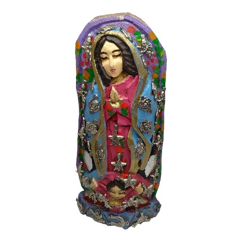 Virgen De Guadalupe Con Milagritos
